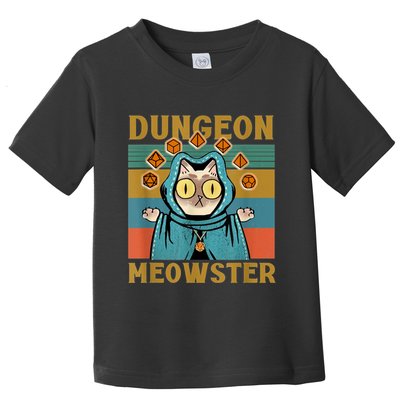 Dungeon Meowster Funny Cat Lover Toddler T-Shirt