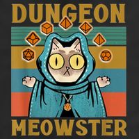 Dungeon Meowster Funny Cat Lover Microfiber Hand Towel