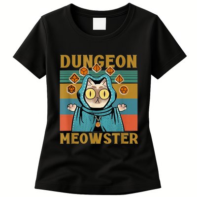 Dungeon Meowster Funny Cat Lover Womens T-Shirt