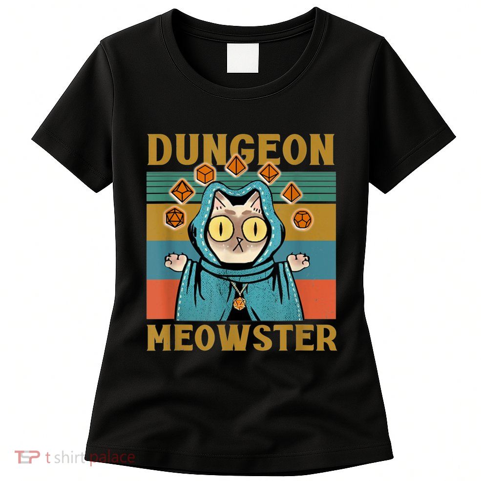 Dungeon Meowster Funny Cat Lover Womens T-Shirt