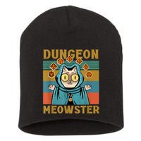 Dungeon Meowster Funny Cat Lover Short Acrylic Beanie