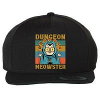 Dungeon Meowster Funny Cat Lover Wool Snapback Cap