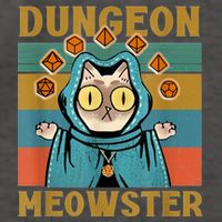 Dungeon Meowster Funny Cat Lover Vector Backpack