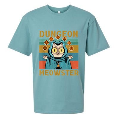 Dungeon Meowster Funny Cat Lover Sueded Cloud Jersey T-Shirt