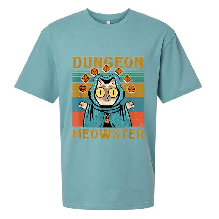 Dungeon Meowster Funny Cat Lover Sueded Cloud Jersey T-Shirt