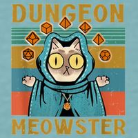 Dungeon Meowster Funny Cat Lover Sueded Cloud Jersey T-Shirt