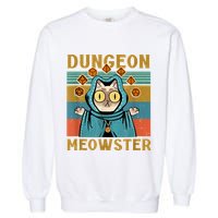 Dungeon Meowster Funny Cat Lover Garment-Dyed Sweatshirt