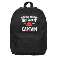 Dunder Mifflin Fire Safety Captain Est.2009 Today Smoking Is Going To Save Lives 16 in Basic Backpack