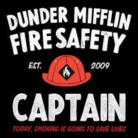 Dunder Mifflin Fire Safety Captain Est.2009 Today Smoking Is Going To Save Lives 16 in Basic Backpack