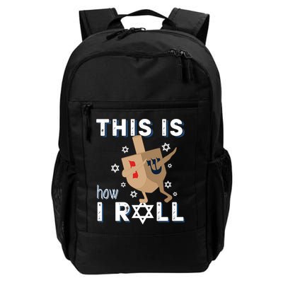 Dreidel Menorah Funny Hanukkah Gift This Is How I Roll Backpack