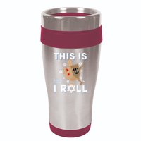 Dreidel Menorah Funny Hanukkah Gift This Is How I Roll 16oz Travel Tumbler