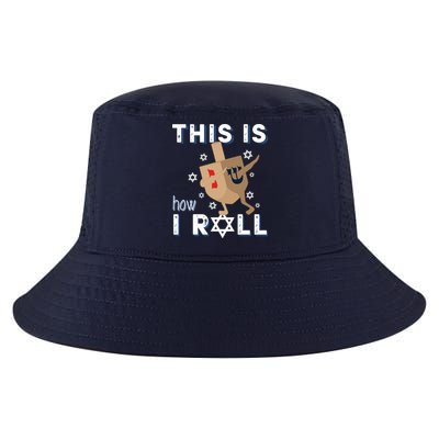 Dreidel Menorah Funny Hanukkah Gift This Is How I Roll Cool Comfort Performance Bucket Hat