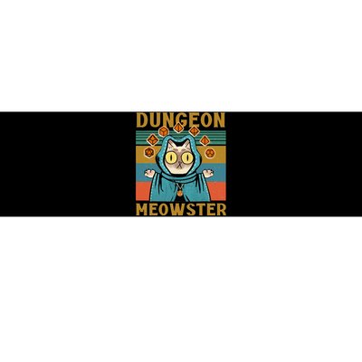 Dungeon Meowster Funny Nerdy Gamer Cat Vintage Game Bumper Sticker