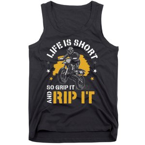 Dirtbike Motocross Forget Everything And Ride Mx Tank Top