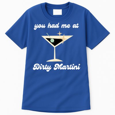 Dirty Martini Funny Cocktail Gin And Olives Bartender Gift Tall T-Shirt