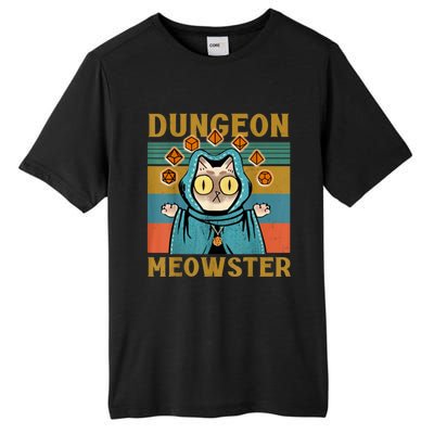 Dungeon Meowster Funny Nerdy Gamer Cat Vintage Game Tall Fusion ChromaSoft Performance T-Shirt