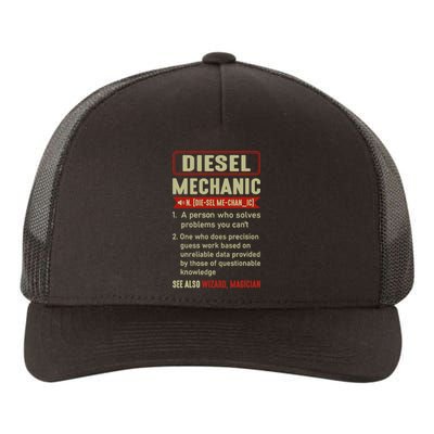 Diesel Mechanic Funny Sayings Car Diesel For Dad Auto Garage Yupoong Adult 5-Panel Trucker Hat