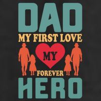 Dad My First Love My Forever Hero FatherS Day Funny Cute Gift Adult Drive Performance Visor