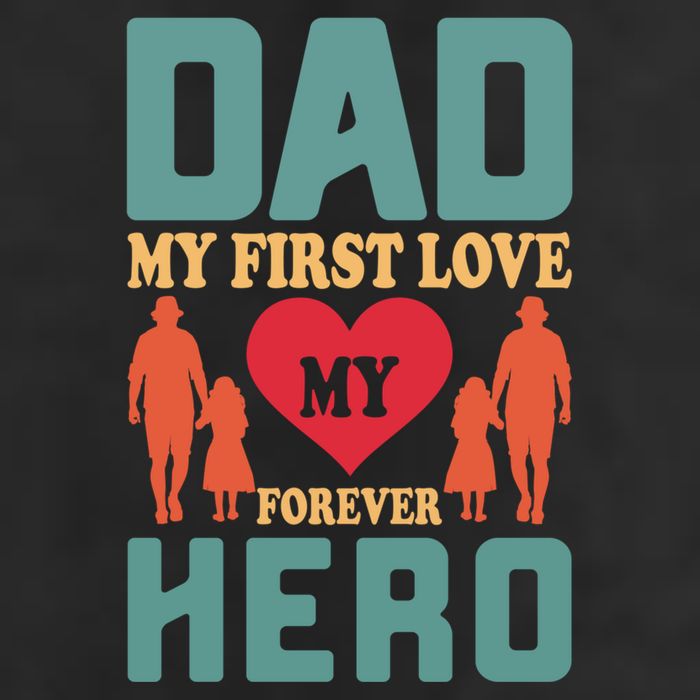 Dad My First Love My Forever Hero FatherS Day Funny Cute Gift Adult Drive Performance Visor