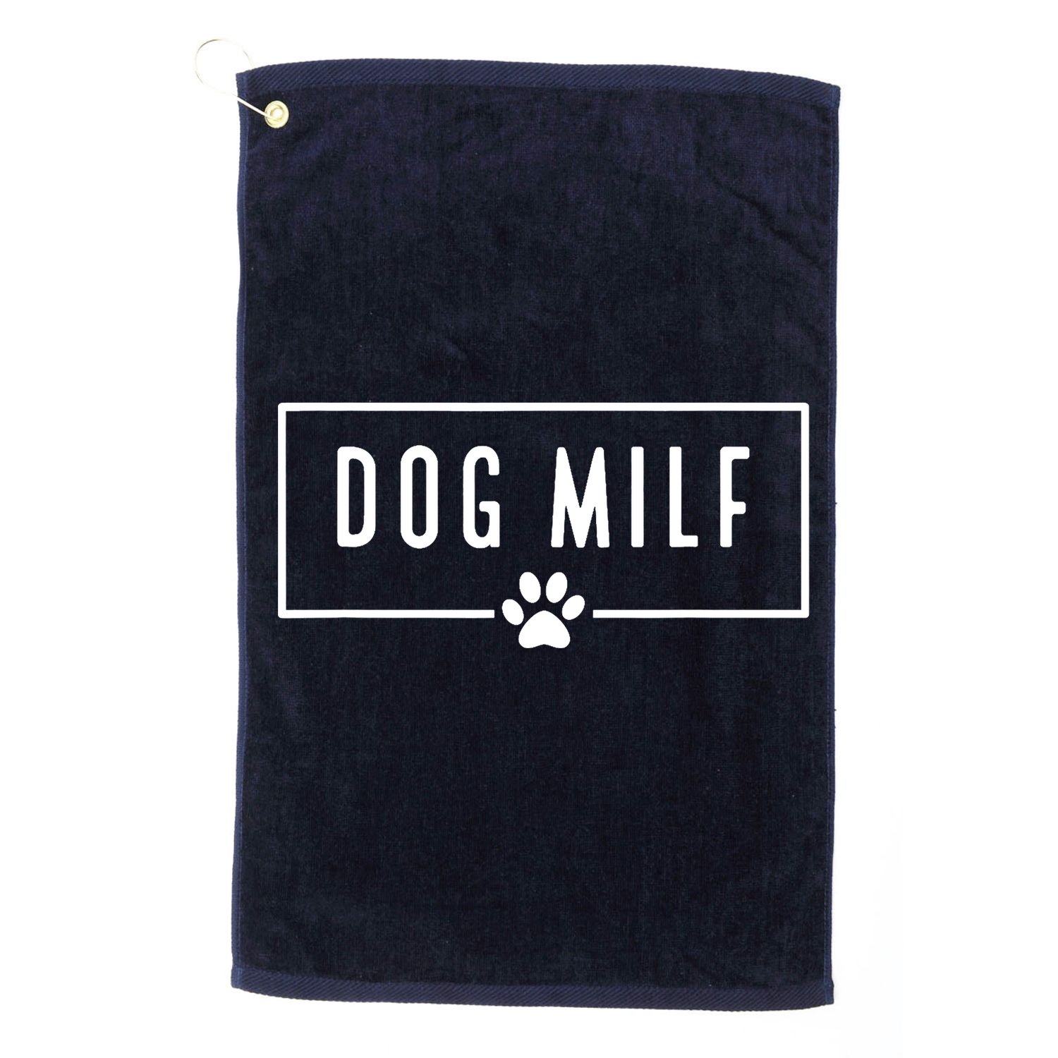 DOG MILF Funny Dog Mom Golf Towel