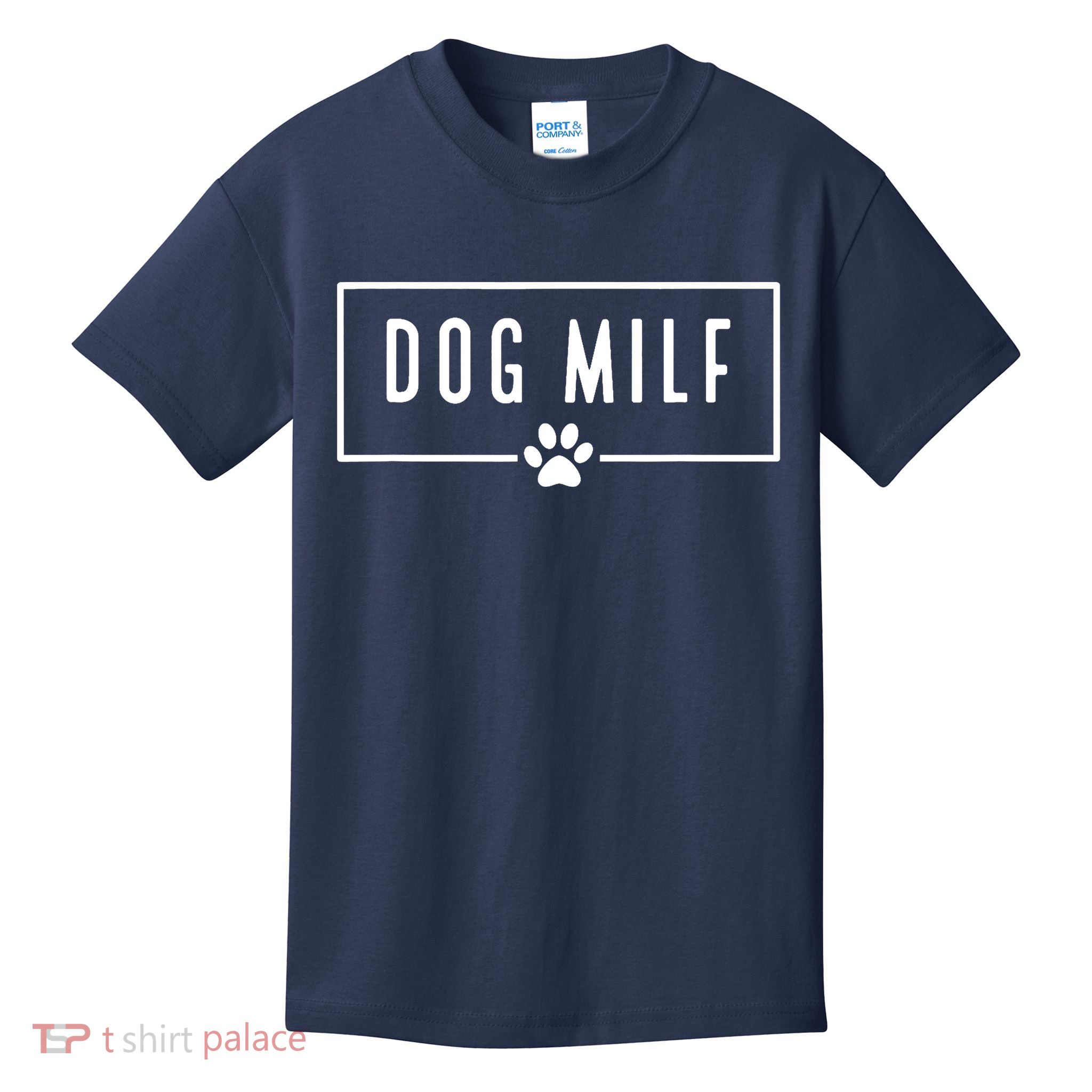 DOG MILF Funny Dog Mom Kids T-Shirt