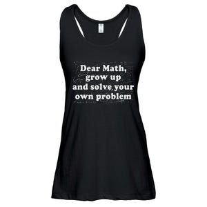 Dear Math Funny Back To School Math Teacher Student Ladies Essential Flowy Tank