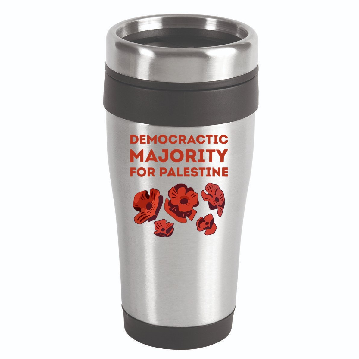Democratic Majority For Palestine 16oz Travel Tumbler