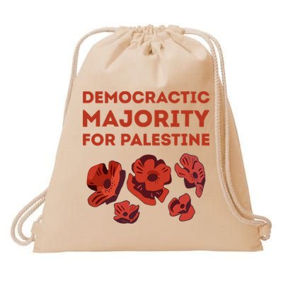 Democratic Majority For Palestine Drawstring Bag