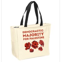 Democratic Majority For Palestine Zip Tote Bag