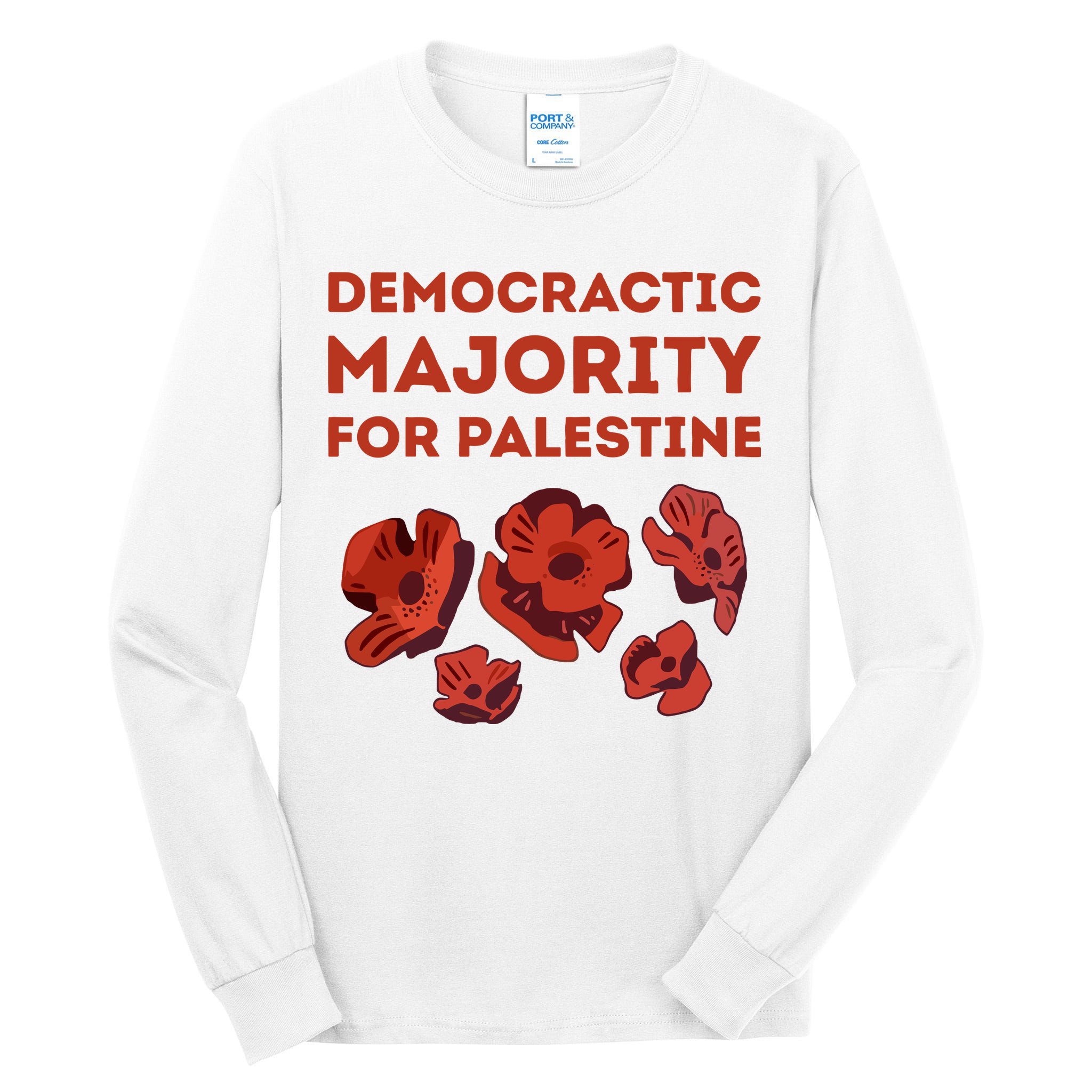 Democratic Majority For Palestine Tall Long Sleeve T-Shirt