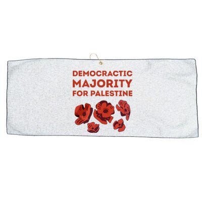 Democratic Majority For Palestine Large Microfiber Waffle Golf Towel