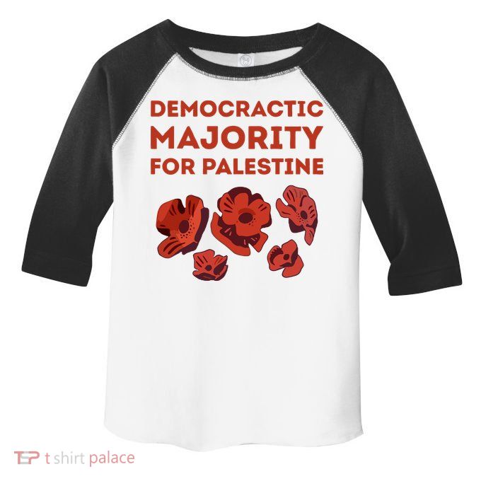 Democratic Majority For Palestine Toddler Fine Jersey T-Shirt