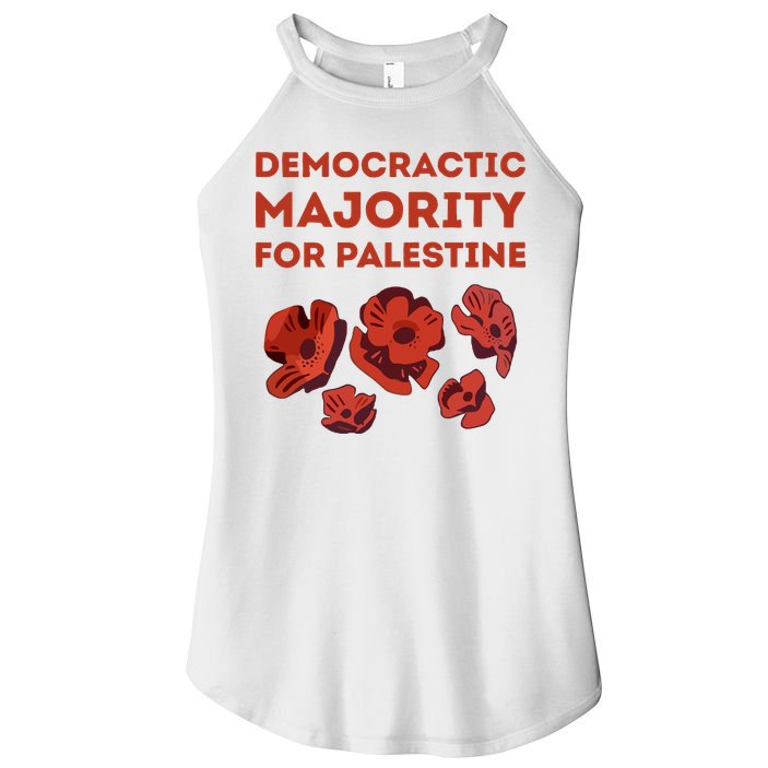 Democratic Majority For Palestine Women's Perfect Tri Rocker Tank