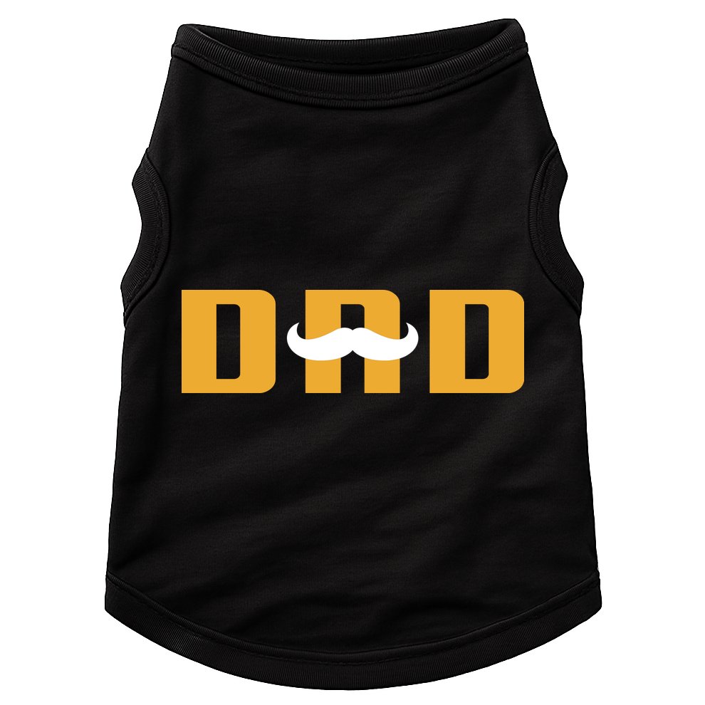 Dad Mustache Fathers Day Doggie Tank