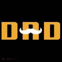Dad Mustache Fathers Day 7-Panel Snapback Hat