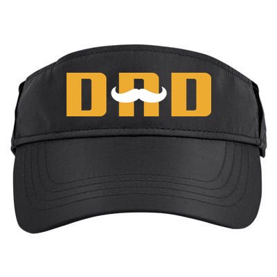 Dad Mustache Fathers Day Adult Drive Performance Visor
