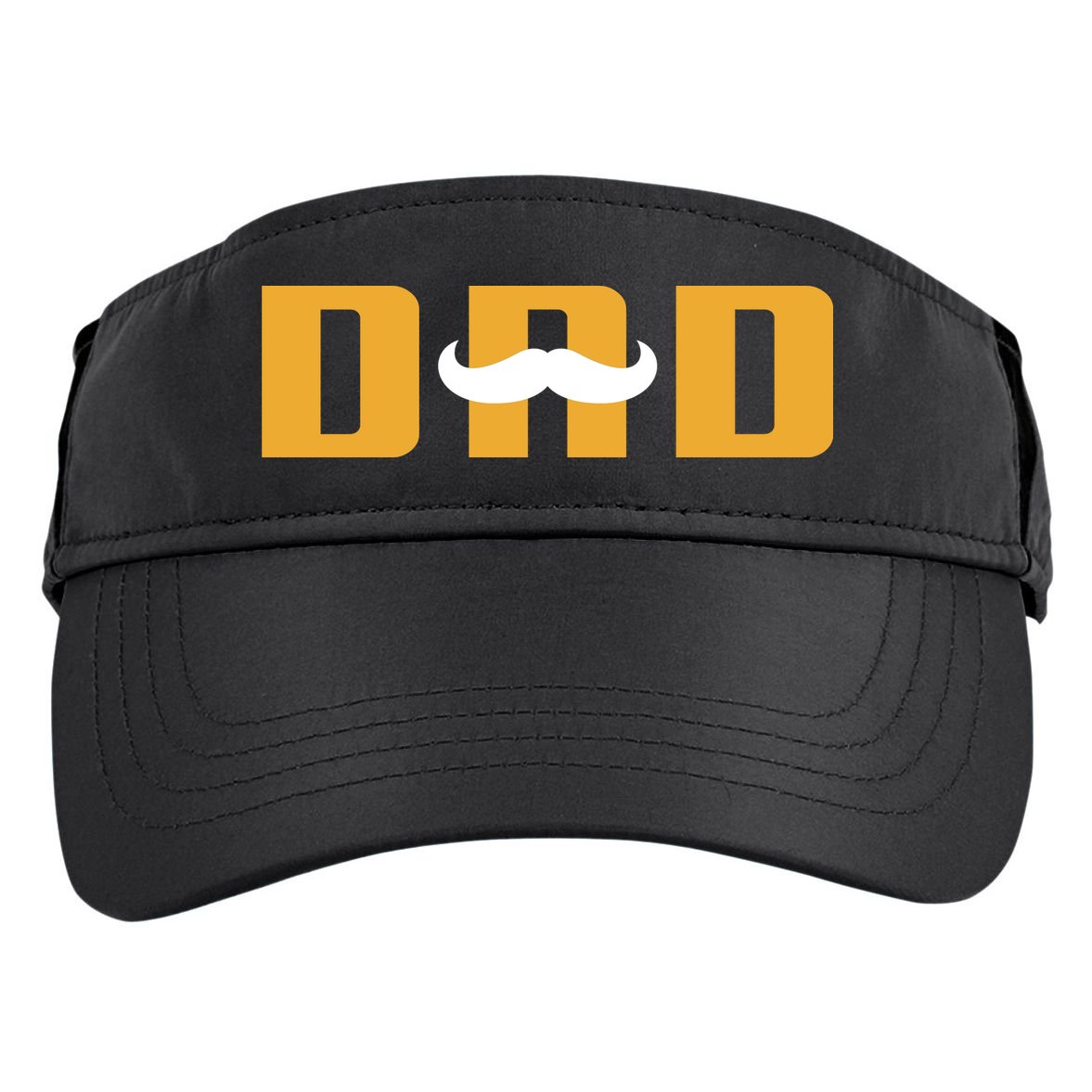Dad Mustache Fathers Day Adult Drive Performance Visor
