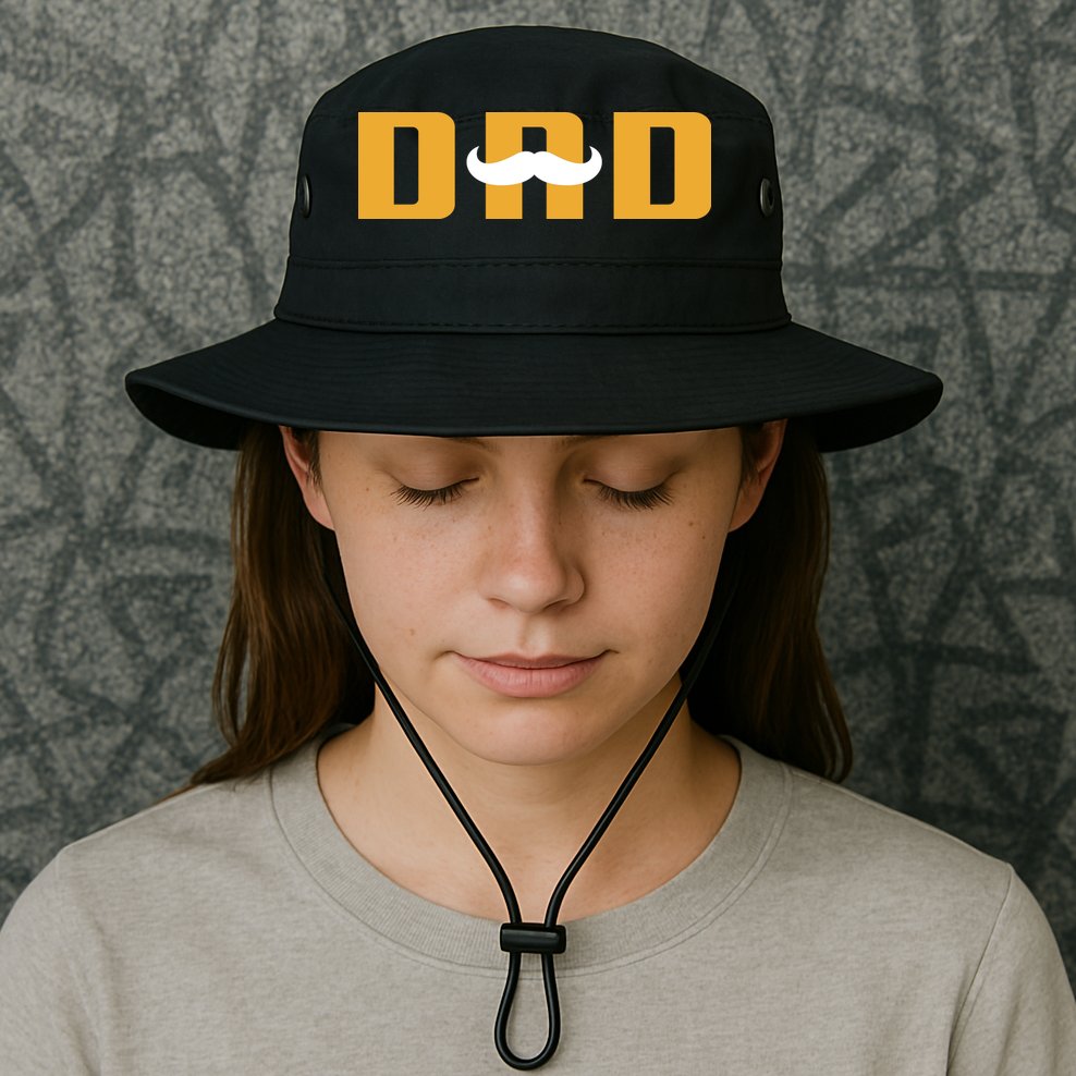 Dad Mustache Fathers Day Bucket Hat