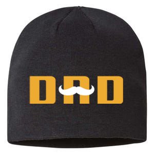 Dad Mustache Fathers Day Sustainable Beanie