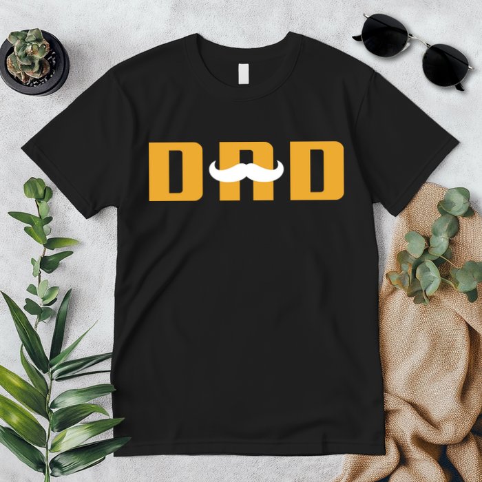 Dad Mustache Fathers Day Premium T-Shirt