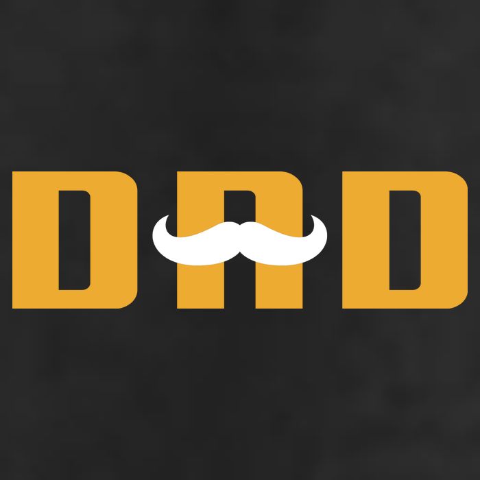 Dad Mustache Fathers Day Golf Towel