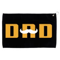 Dad Mustache Fathers Day Grommeted Golf Towel