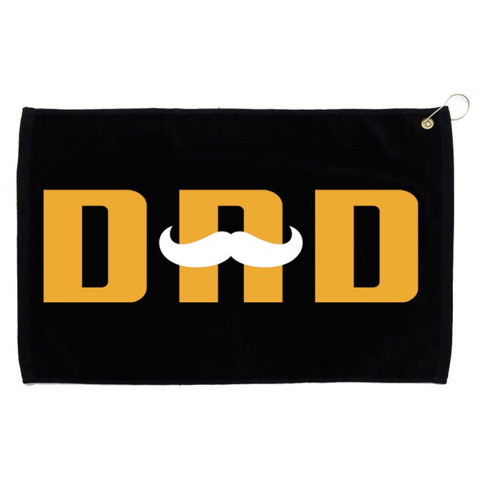 Dad Mustache Fathers Day Grommeted Golf Towel