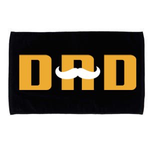 Dad Mustache Fathers Day Microfiber Hand Towel