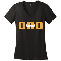 Dad Mustache Fathers Day Women's V-Neck T-Shirt