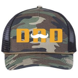 Dad Mustache Fathers Day Retro Rope Trucker Hat Cap