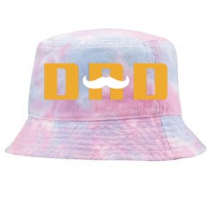 Dad Mustache Fathers Day Tie-Dyed Bucket Hat