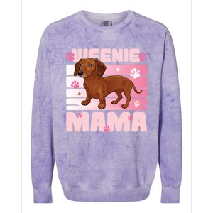 Dachshund Mom Funny Weenie Mama Dog Lover Colorblast Crewneck Sweatshirt