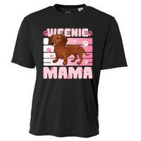 Dachshund Mom Funny Weenie Mama Dog Lover Cooling Performance Crew T-Shirt