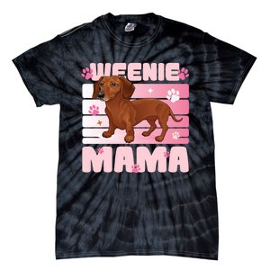 Dachshund Mom Funny Weenie Mama Dog Lover Tie-Dye T-Shirt